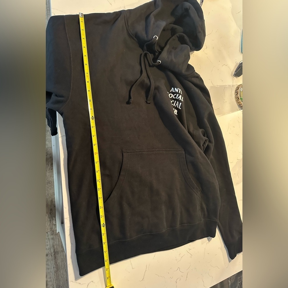 Authentic Anti Social Social Club ASSC Hoodie Kkoch Black Hoodie Large - Picture 5 of 5